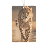 Majestic Wild Cheetah Running Photo カーエアーフレッシュナー (裏面)