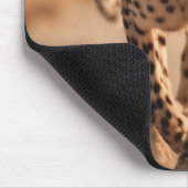 Majestic Wild Cheetah Running Photo マウスパッド (コーナー)