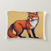 Majestic Wolf Logo Pillow Cover | Wild Animal Home アクセントクッション (裏面)