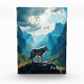 Majestic Wolf Mountain Art フォトブロック (正面)