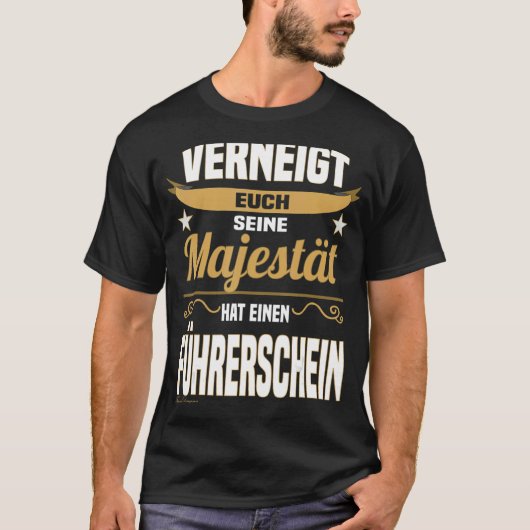 Majestyことわざ運転免許証の運転初心者 Tシャツ (正面)