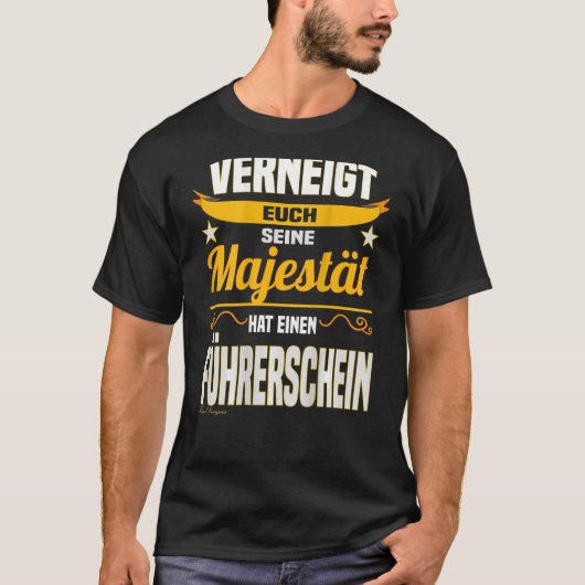 Majestyことわざ運転免許証の運転初心者 Tシャツ (正面)