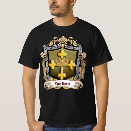 Majesty Family Crest Surname Tシャツ (正面)