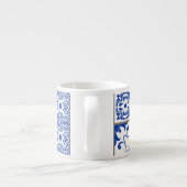 Majolica:ビクトリアンパッチワークのタイル模様。 エスプレッソカップ (裏面)