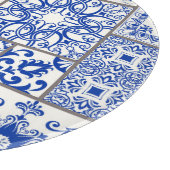 Majolica:ビクトリアンパッチワークのタイル模様。 カッティングボード (角)