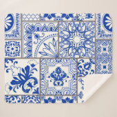 Majolica:ビクトリアンパッチワークのタイル模様。 シェルパブランケット (正面(横))