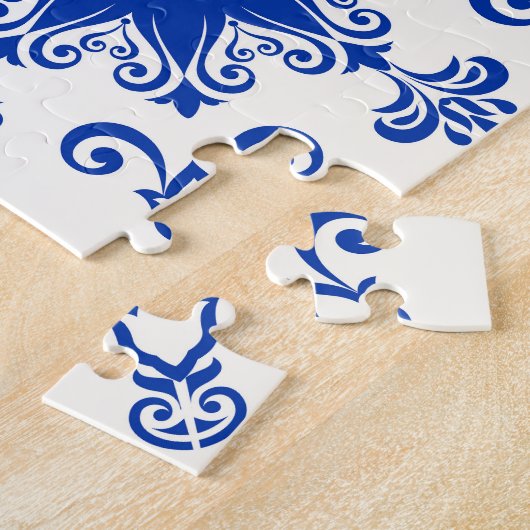 Majolica:ビクトリアンパッチワークのタイル模様。 ジグソーパズル (側面)