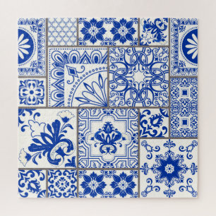 Majolica:ビクトリアンパッチワークのタイル模様。 ジグソーパズル