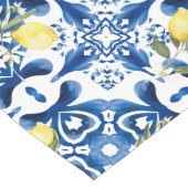 Majolica，レモン，シチリアのタイル，セラミックタイル ロングテーブルランナー (コーナー)