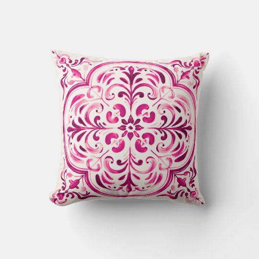 Majolica Rose クッション (正面)