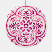 Majolica Rose セラミックオーナメント (裏面)