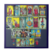 Major Arcana Tarot Cards Ceramic Tile タイル (正面)