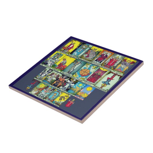 Major Arcana Tarot Cards Ceramic Tile タイル (側面)