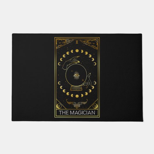 Major Arcana The Magician Tarot Card ドアマット (正面)