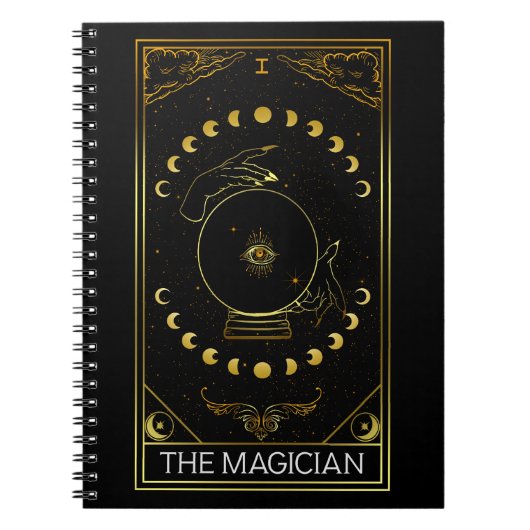 Major Arcana The Magician Tarot Card ノートブック (正面)