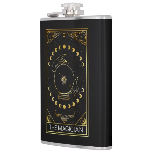 Major Arcana The Magician Tarot Card フラスク (左)