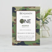 Major Cutie Birthday Invitation Kids Birthday Card 招待状 (スタンド正面)