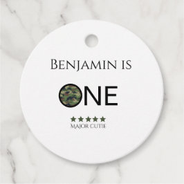 Major Cutie Favor Tags Kids Birthday フェイバータグ