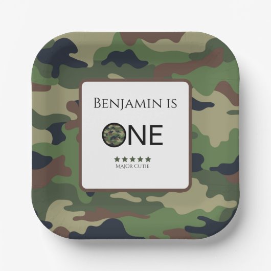 Major Cutie Paper Plate Kids Birthday ペーパープレート (正面)