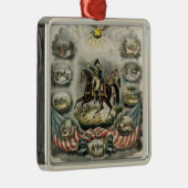 Major Generalウィリアム・ハリソン、c.1813 メタルオーナメント (右)