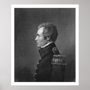 Major GeneralエドマンドペンドルトンGaines (1777-1849年) ポスター