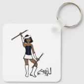 Majoretteキーチェーン/黒 キーホルダー (裏面)