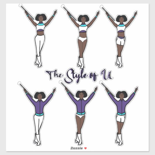 Majoretteクイックチェンジスタンプ( Aqua Grape ) シール (シート)