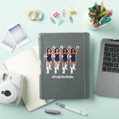Majorette / Dancer ステッカー ネイビー フリンジ シール (iPadカバー)