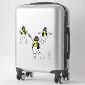 Majorette / Dancer/ Cheer / Flag Stickers WYG B シール (スーツケース)