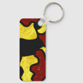 Majorette/ Dancer Keychain  Red Yellow Camo キーホルダー (裏面)