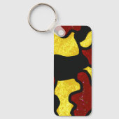 Majorette/ Dancer Keychain  Red Yellow Camo キーホルダー (正面)