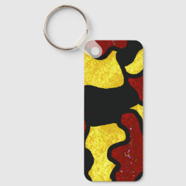 Majorette/ Dancer Keychain  Red Yellow Camo キーホルダー