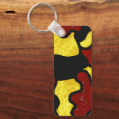 Majorette/ Dancer Keychain  Red Yellow Camo キーホルダー (正面)