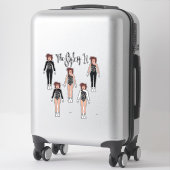 Majorette / Dancer Quick Changeスタンプ( Onyx ) シール (スーツケース)