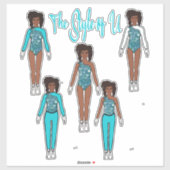 Majorette / Dancer Quick Change Stickers Carribean シール (シート)