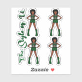 Majorette / Dancer Stickers Evergreen 2 シール (シート)