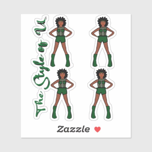 Majorette / Dancer Stickers Evergreen 2 シール (シート)