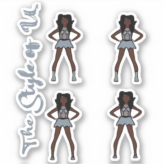 Majorette / Dancer Stickers Overcast シール (正面)