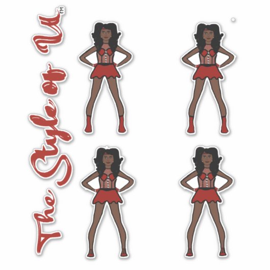 Majorette / Dancer Stickers Strawberry #2 シール (正面)