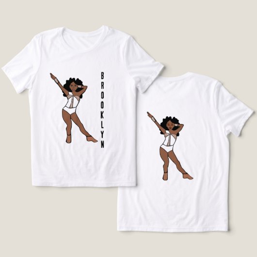 Majorette/ Dancer White Stones A トライブレンドＴシャツ (デザイン正面&裏面)