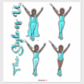 Majorette Sparkleステッカー（宝石2） シール (シート)