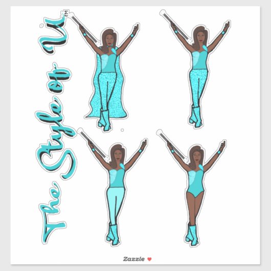 Majorette Sparkleステッカー（宝石2） シール (シート)