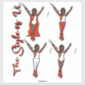 Majorette Sparkleステッカー（火2） シール (シート)