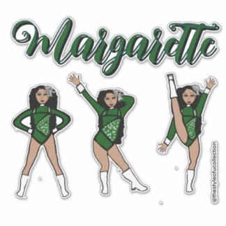 Majorette Tri- ポーズ / グリーンダイヤモンド #2 シール