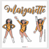 Majorette Tri-Pose / オレンジダイヤモンド #2 シール (シート)