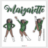 Majorette Tri-Pose / グリーンダイヤモンド #1 シール (シート)
