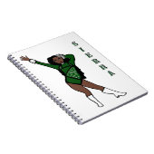 Majorette Turtle Green White Accent A ノートブック (右側)