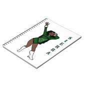 Majorette Turtle Green White Accent A ノートブック (左側)