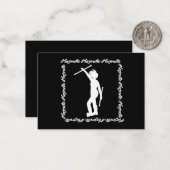 Majorette Twinler Notecard #3 （ホワイト・ブラック） ノートカード (正面/裏面インサイチュ)