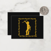 Majorette Twirler Notecard #4（イエローブラック） ノートカード (正面/裏面インサイチュ)